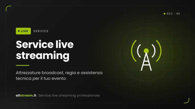 service live streaming eventi